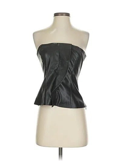 Pre-owned Nanushka Tube Top Black Strapless Neckline Tops