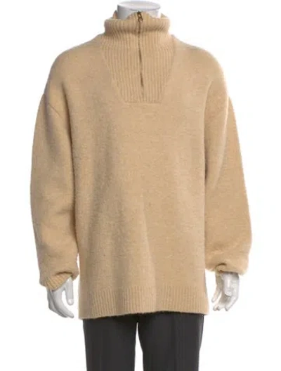 Pre-owned Nanushka Turtleneck Long Sleeve Pullover In Neutral