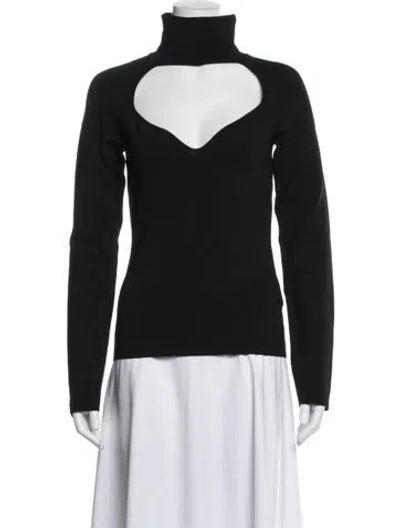 Pre-owned Nanushka Turtleneck Long Sleeve Top In Blue