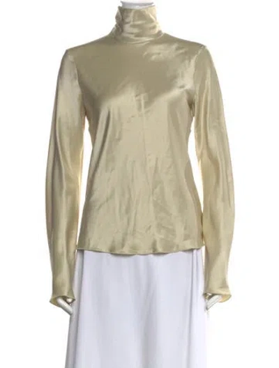 Pre-owned Nanushka Turtleneck Long Sleeve Top In Neutral