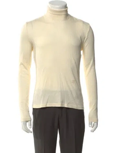 Pre-owned Nanushka Turtleneck Long Sleeve T-shirt In Neutrals