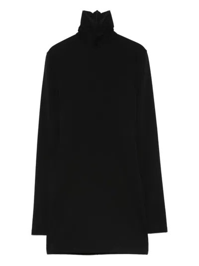 Nanushka Turtleneck Mini Dress In Black