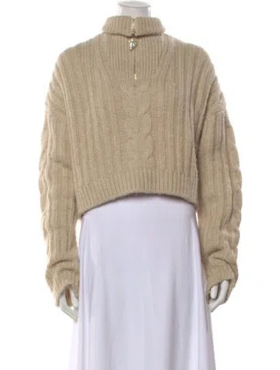 Pre-owned Nanushka Turtleneck Sweater In Brown