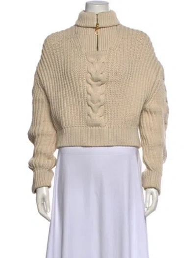 Pre-owned Nanushka Turtleneck Sweater In Neutral