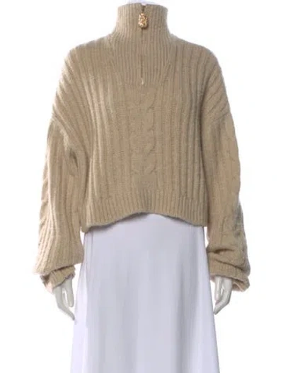 Pre-owned Nanushka Turtleneck Sweater In Neutral