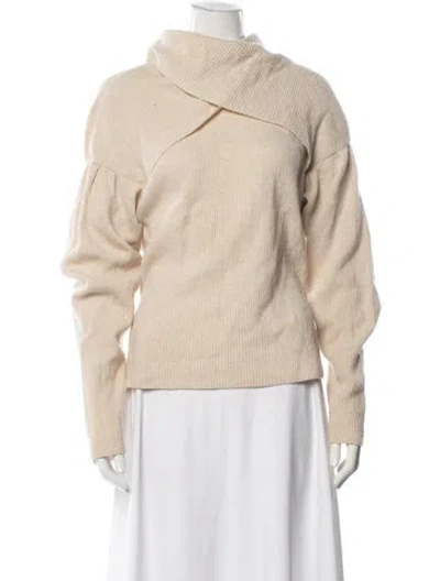 Pre-owned Nanushka Turtleneck Sweater In Neutral