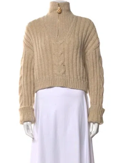 Pre-owned Nanushka Turtleneck Sweater In Neutrals
