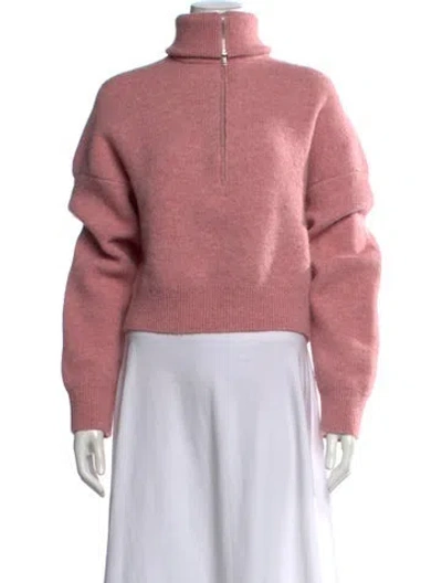 Pre-owned Nanushka Turtleneck Sweater In Pink