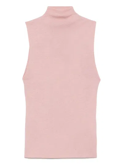 Nanushka Turtleneck Top In Pink