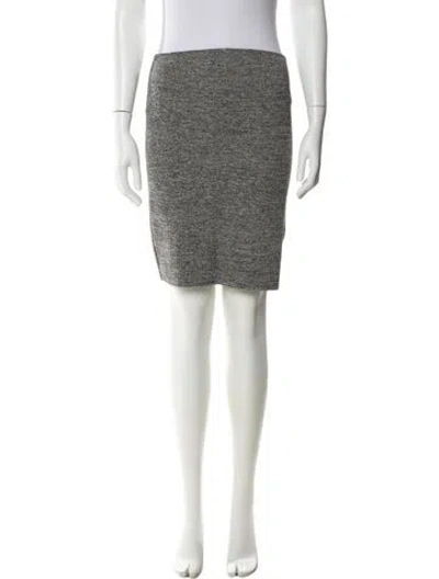 Pre-owned Nanushka Tweed Pattern Knee-length Skirt In Black