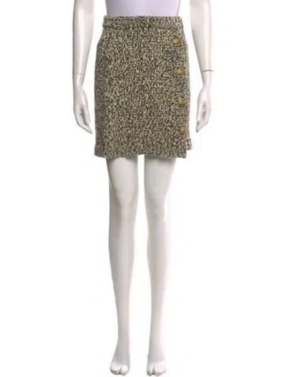 Pre-owned Nanushka Tweed Pattern Mini Skirt In Neutral