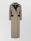 Nanushka Twill Ferris Coat Lapels Double-breasted Design Pockets Length
