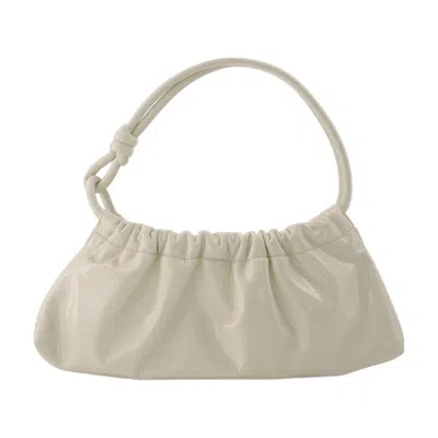 Nanushka Valerie Bag In Cream Patent Vegan Leather In White