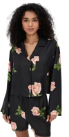 Nanushka Vally Rose-print Long-sleeve Shirt