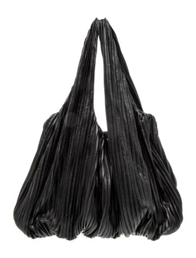 Pre-owned Nanushka Vegan Leather Hobo In Black