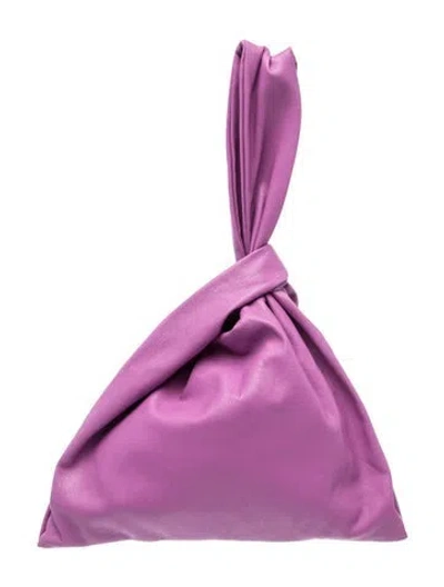 Pre-owned Nanushka Vegan Leather Top Handle Bag In Purple