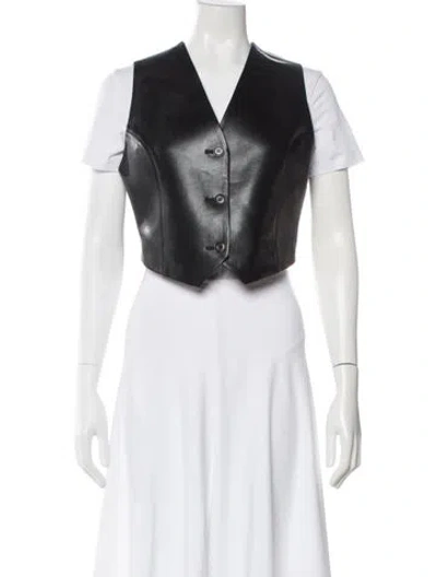 Pre-owned Nanushka Vest In Black
