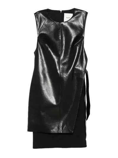 Nanushka Vestido Midi - Negro