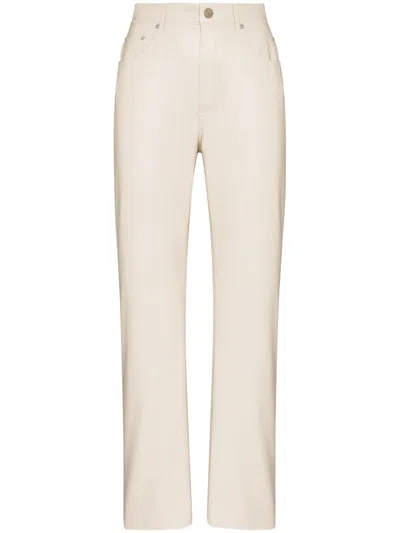 Nanushka Vinni Straight-leg Trousers In Neutrals