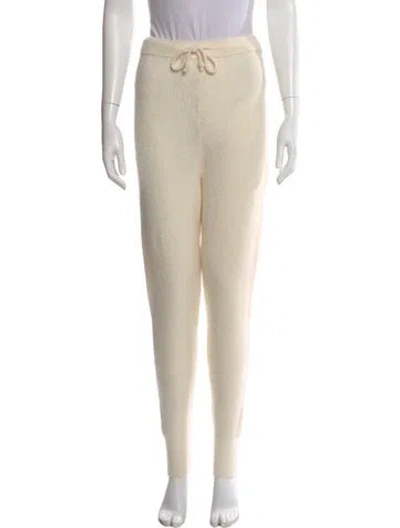 Pre-owned Nanushka Virgin Wool Straight Leg Pants In Neutral