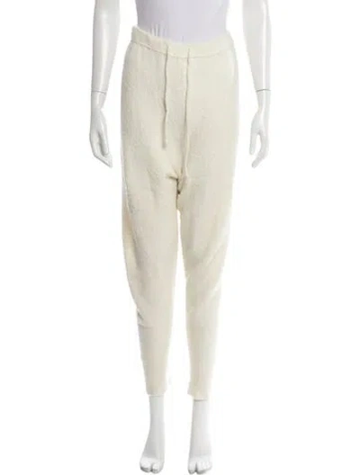 Pre-owned Nanushka Virgin Wool Sweatpants In Neutral