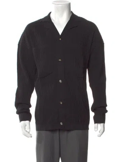 Pre-owned Nanushka V-neck Long Sleeve Cardigan In Gray
