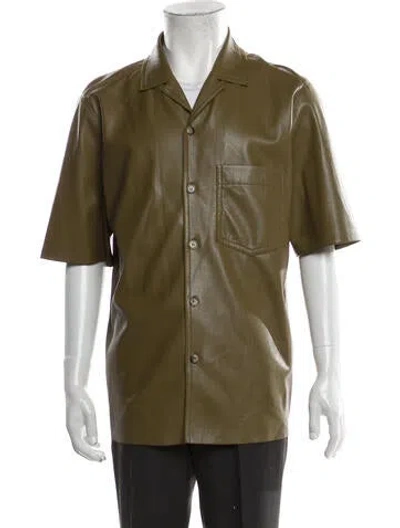 Pre-owned Nanushka V-neck Short Sleeve Polo Shirt In Neutral