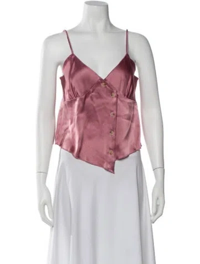 Pre-owned Nanushka V-neck Sleeveless Top In Multi