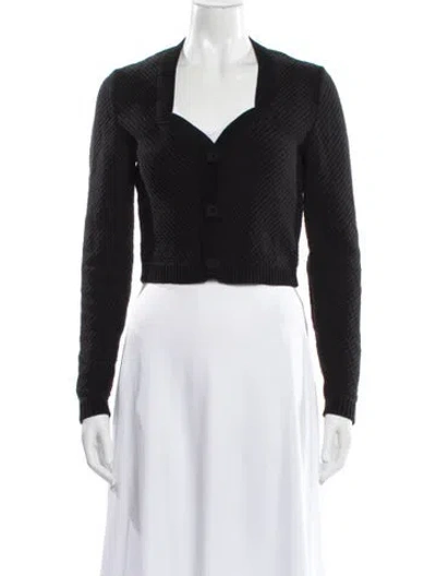 Pre-owned Nanushka V-neck Sweater In Black