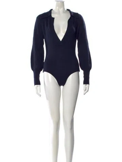Pre-owned Nanushka V-neck Sweater In Blue