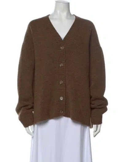 Pre-owned Nanushka V-neck Sweater In Brown