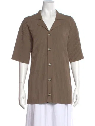 Pre-owned Nanushka V-neck Sweater In Neutral