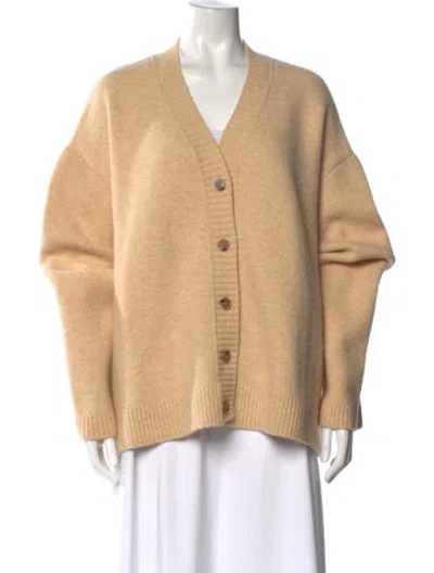 Pre-owned Nanushka V-neck Sweater In Neutral