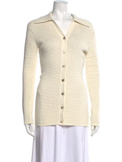 Pre-owned Nanushka V-neck Sweater In Neutrals