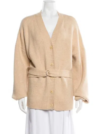 Pre-owned Nanushka V-neck Sweater In Neutrals