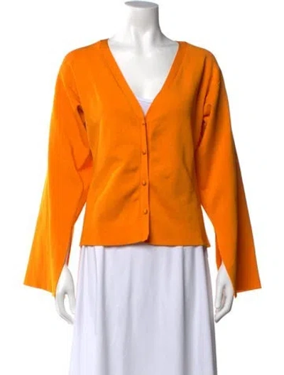 Pre-owned Nanushka V-neck Sweater In Orange