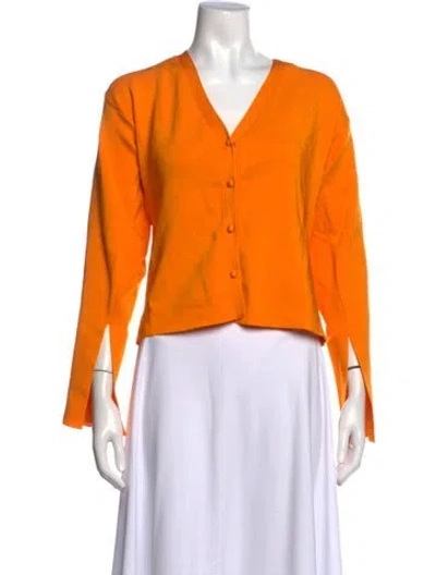 Pre-owned Nanushka V-neck Sweater In Orange
