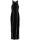 Nanushka Black Wanda Maxi Dress In Black