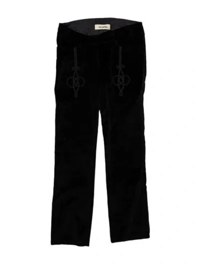 Pre-owned Nanushka Wide Leg Pants In Black