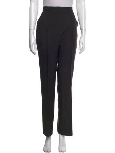 Pre-owned Nanushka Wide Leg Pants In Black