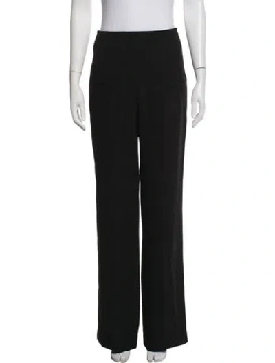 Pre-owned Nanushka Wide Leg Pants In Black