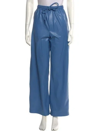 Pre-owned Nanushka Wide Leg Pants In Blue