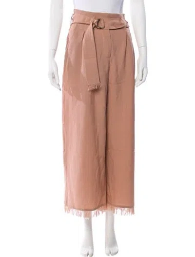 Pre-owned Nanushka Wide Leg Pants In Brown