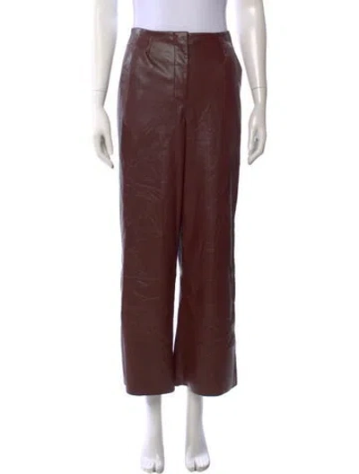 Pre-owned Nanushka Wide Leg Pants In Brown