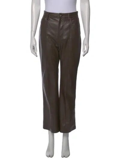 Pre-owned Nanushka Wide Leg Pants In Brown