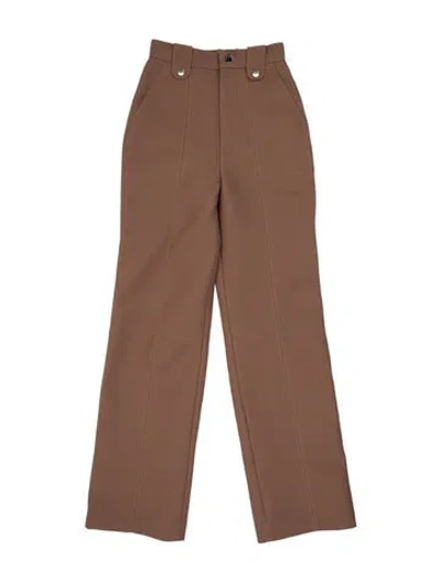 Pre-owned Nanushka Wide Leg Pants In Brown
