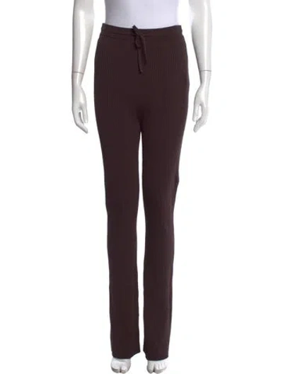 Pre-owned Nanushka Wide Leg Pants In Brown