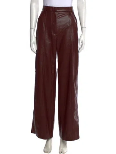 Pre-owned Nanushka Wide Leg Pants In Brown