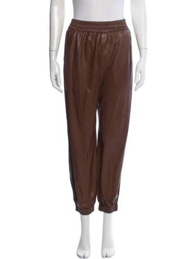 Pre-owned Nanushka Wide Leg Pants In Brown