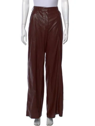 Pre-owned Nanushka Wide Leg Pants In Brown